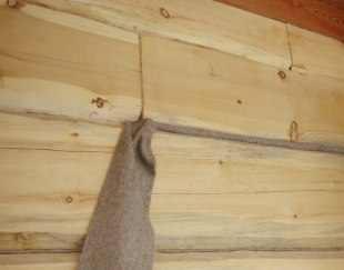Конопатка домов из профилированного бруса "Эконом"